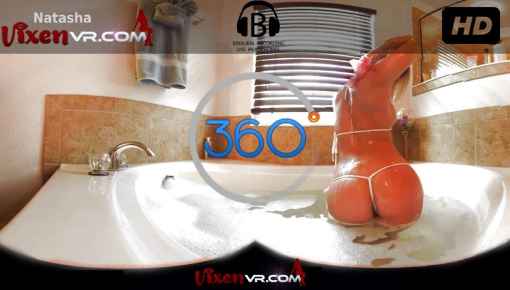 Natasha's Steamy Voyeur Bathing Thrill