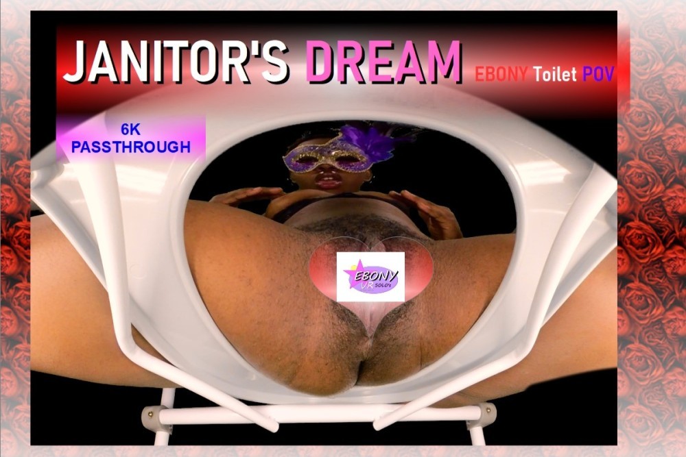 Janitors Dream - Ebony Toilet POV Passthrough