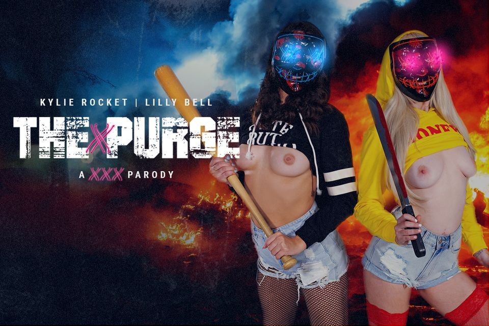 Kylie Rocket & Lilly Bell in Wild Purge Threesome
