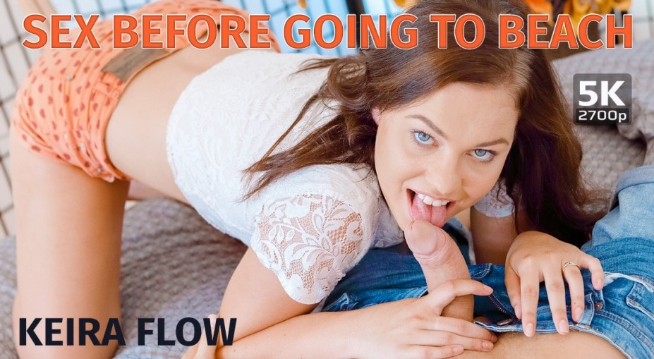 Keira Flow Beach Prep Passion in Stunning VR