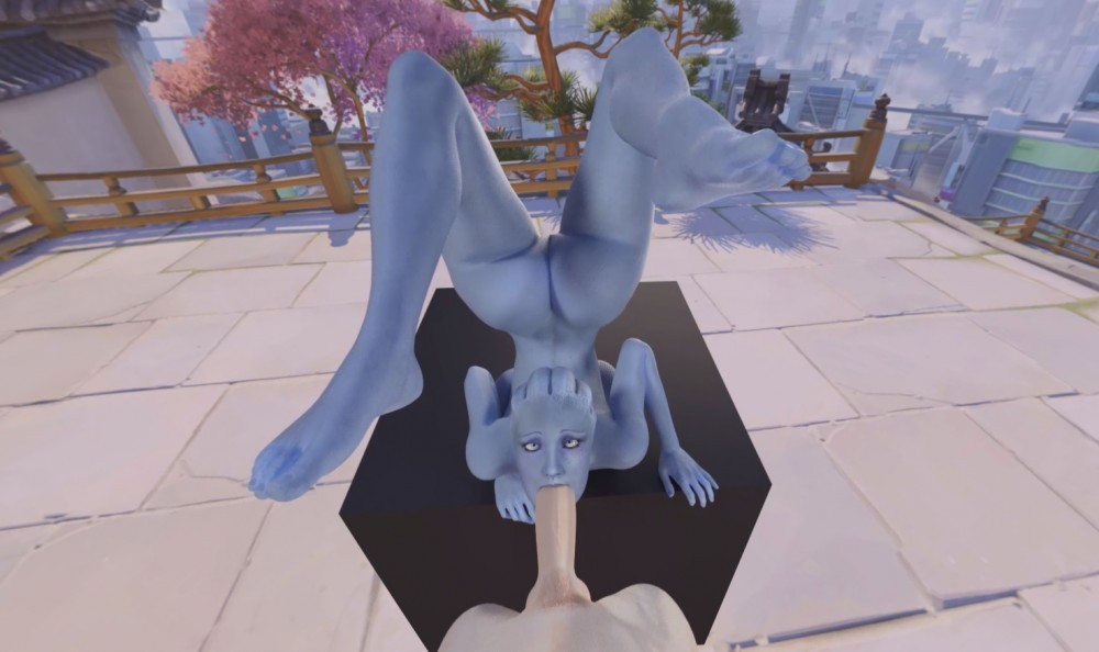 Liara Upside Down Blowjob 3D VR Thrill