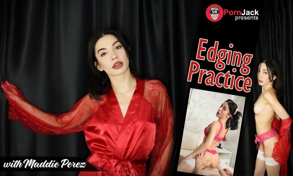 Maddie Perez in Intense Edging VR Session