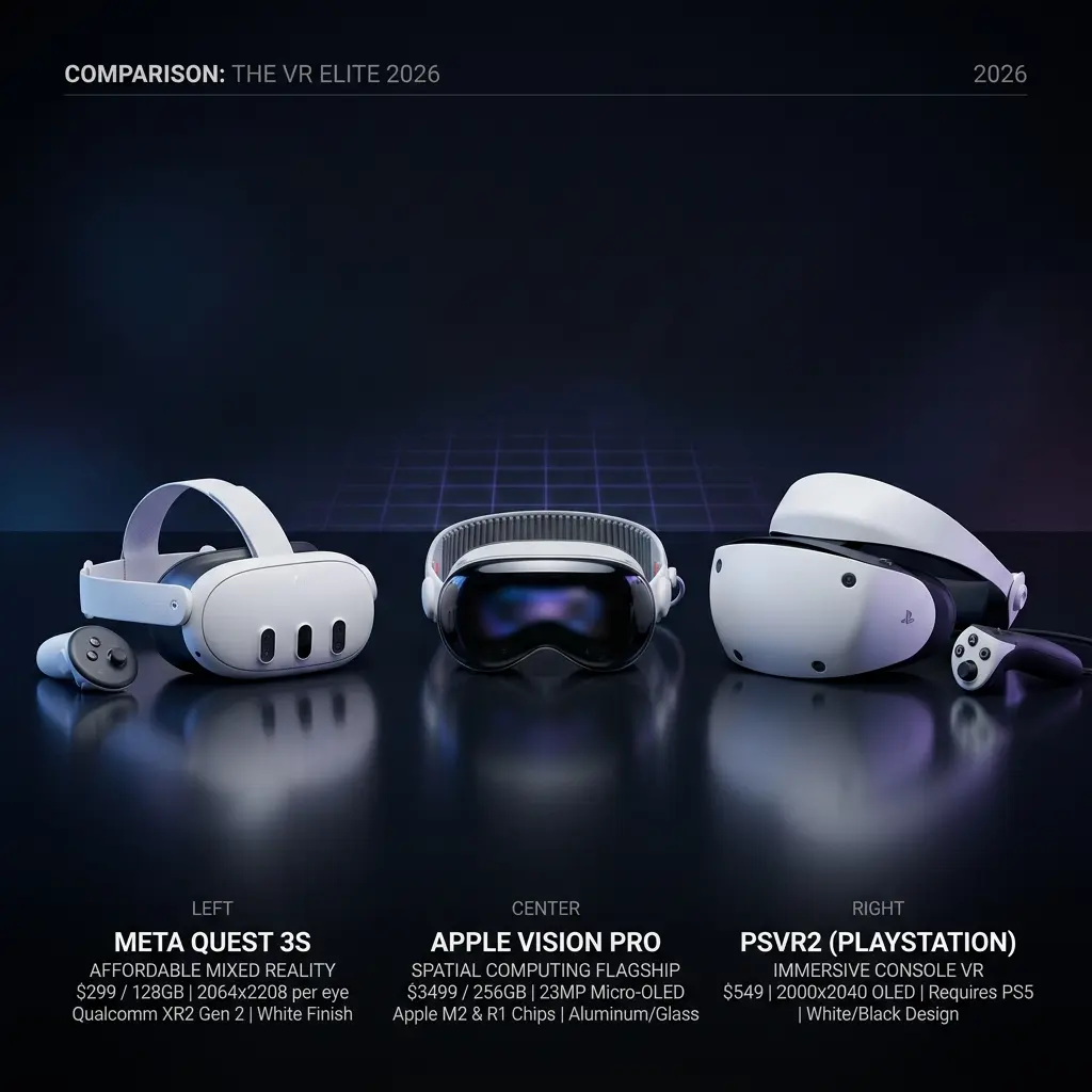 Best VR Headset for Porn in 2026: Meta Quest 3S vs Apple Vision Pro vs PSVR2