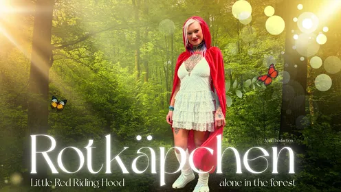 Little Red Riding Hood Alone in the Forrest: Mushroom Hunt