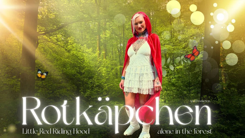 Little Red Riding Hood Alone in the Forrest: Mushroom Hunt