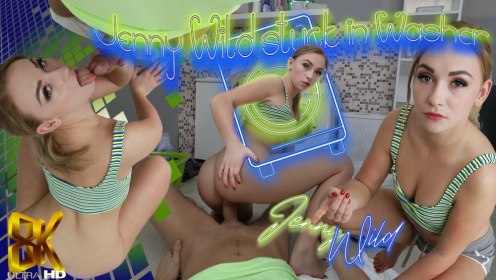 Jenny Wild Stuck in Washer - Hot VR Action