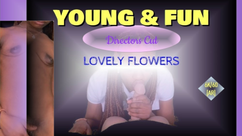 Lovely Flowers Ebony VR Blowjob and Ride