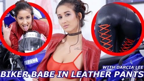 Darcia Lee: Sexy Biker Babe Solo in Leather