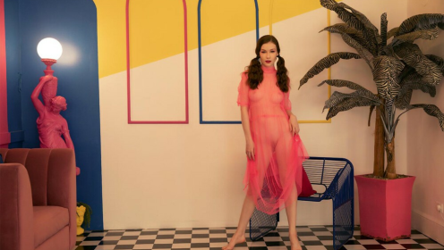 Emily Bloom Vaporwave Solo Tease in 4K