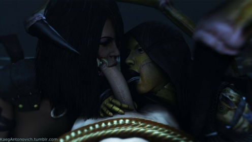 D'Vorah and Mileena Sexy Pre-Match Warmup Parody