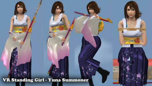 VR Summoner Yuna XXX Parody - Immersive Action
