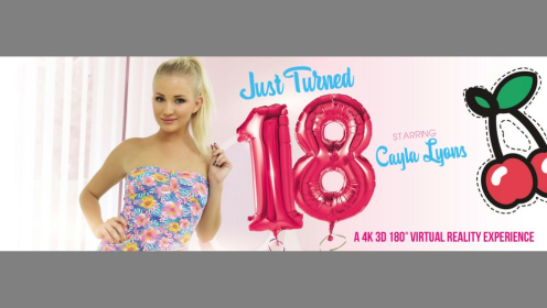 Cayla Lyons in Sexy Teen VR Solo Action