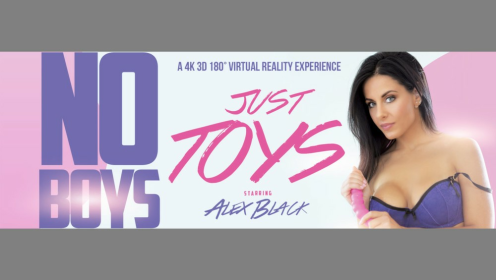 Alex Black Solo Striptease with Toys in VR