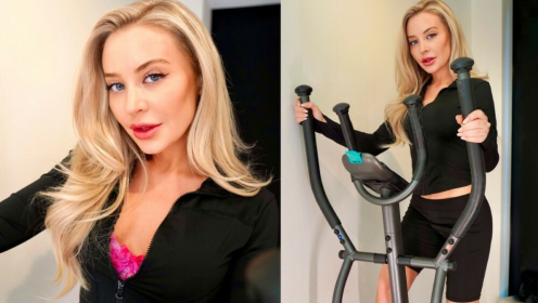 Aubrey Kalis in Sexy Stepper Seduction VR