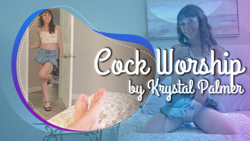 Krystal Palmer's Cock Adoration Blowjob in VR