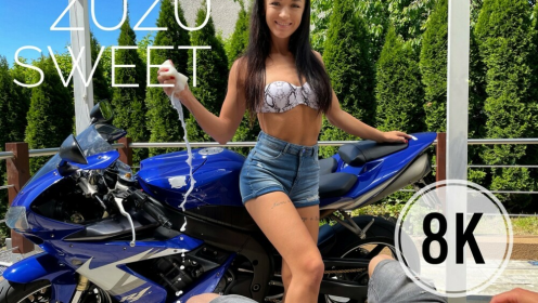 Zuzu Sweet Washes Your Motorcycle And Then Takes Care Of Your Cock