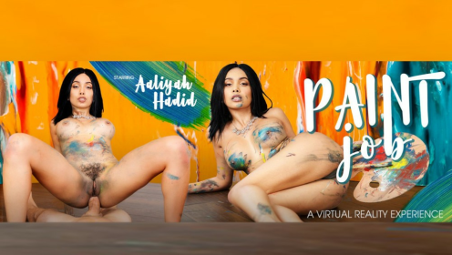 Aaliyah Hadid in Artistic VR Paint Job Fantasy