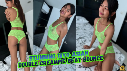 Stunning 18yo Asian Double Creampie [VR PMV]