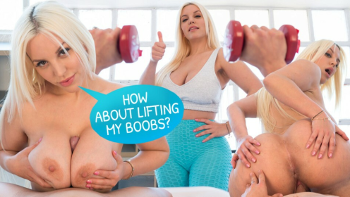 Blondie Fesser Hot VR Workout Session