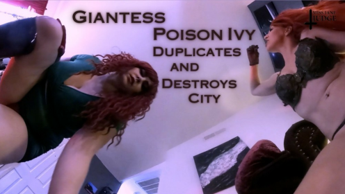 Giantess Poison Ivy Rampage with Jane Judge