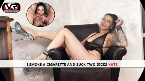 Kate Steel Smokes and Seduces in Hot Threesome