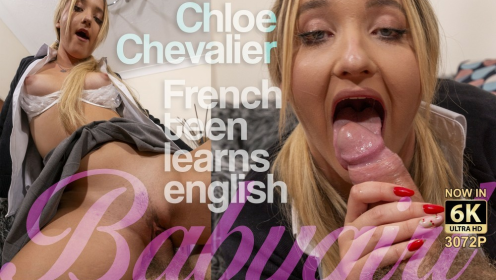 French Teen Chloe Chevalier VR English Lesson