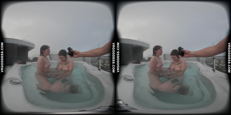 Sammy And Ellah Have Lesbian Sex In A Rooftop Jacuzzi - Image 4