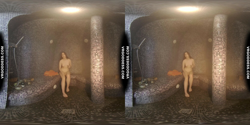 Pretty Teen Lika Masturbating With A Fetish Dildo In The Sauna Steam Room - Image 10