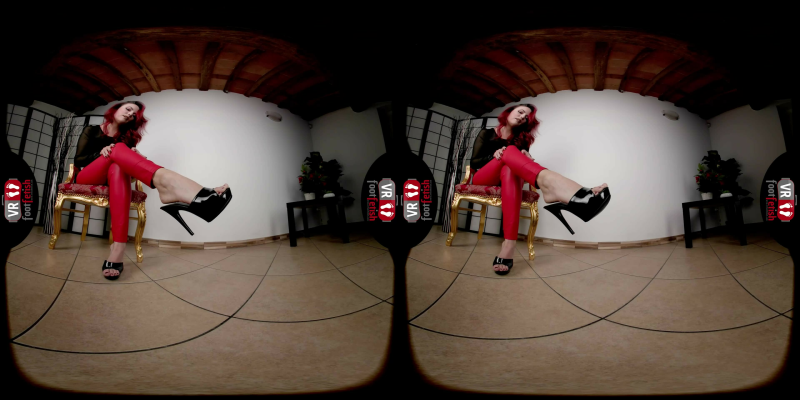 Redsnow's Seductive Foot Teasing in Leather - Image 2