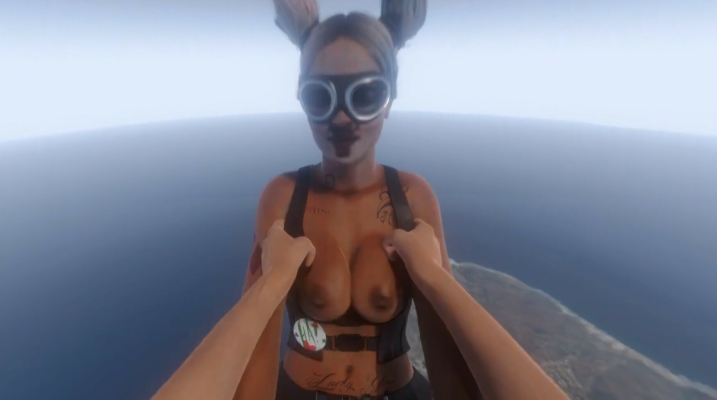 Fuck Harley Quinn skydiving shortly before opening the parachute (A XXX Parody) - Image 3