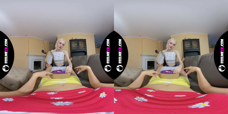 Ingrid Swedish Teen Lesbian Fuck With Big Pink Dildo Vr180 - Image 1