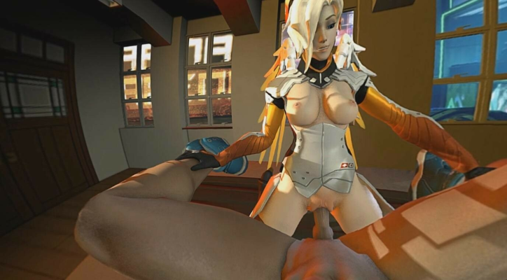 Mercy Overwatch Parody: Aggressive 4K Action - Image 4