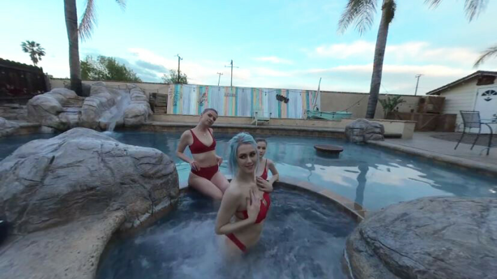 Hot Tub Voyeur Thrill with Ashleyy and Emily - Image 2