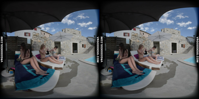 Kristina Emmux & Rebeka Ruby Poolside Seduction - Image 1