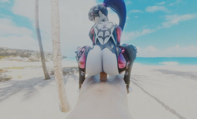Widowmaker Reverse Cowgirl XXX Parody in 4K - Image 3