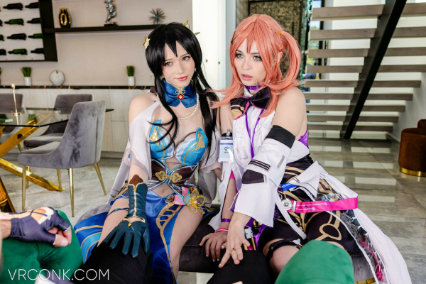 Lilly Bell & Myra Moans in Epic Cosplay VR Action - Image 5