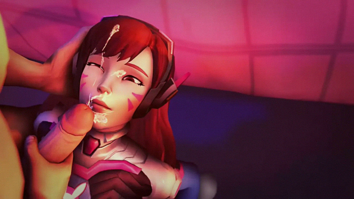 D.Va Overwatch Parody: Intense Cum on Face - Image 1