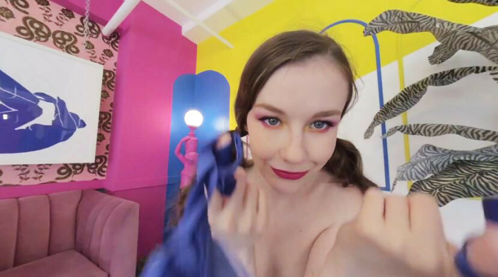 Emily Bloom Vaporwave Solo Tease in 4K - Image 4