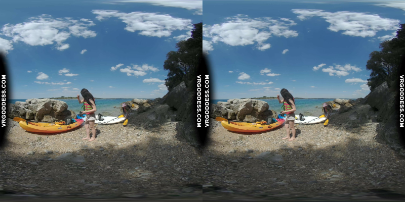 Matty And Josie Kayaking On Vacation Hiking Nude On Abandoned Island - Image 1