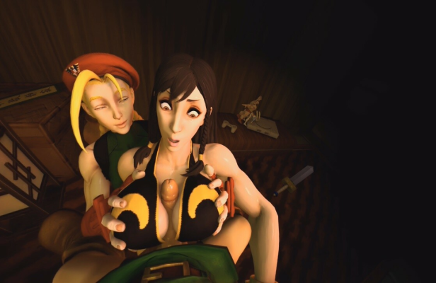 Street Fighter XXX Parody: Cammy & Chun Li Action - Image 4