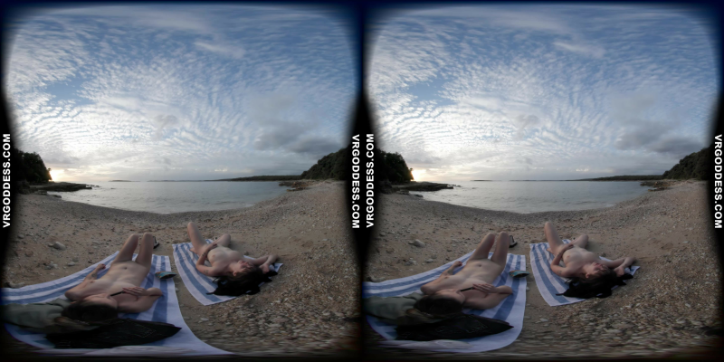 Josie and Sofie Nude Beach VR Adventure - Image 4