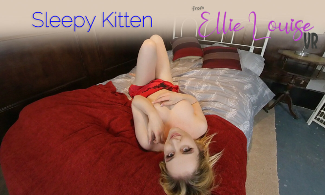 Playful Kitten: Ellie Louise in Sensual Solo - Image 3