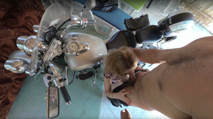 Regina Gold On Motorcycle - Image 4