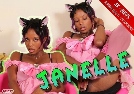 Janelle's Hot Solo Dildo Play in Pink Stockings - Image 3