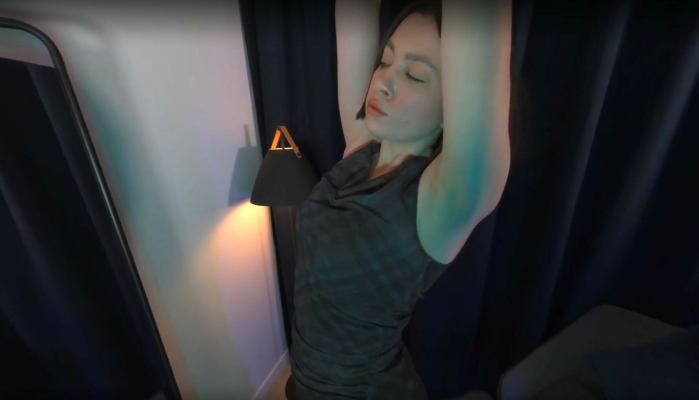 Busty Teen Teases in Solo Pussy Play - Image 2