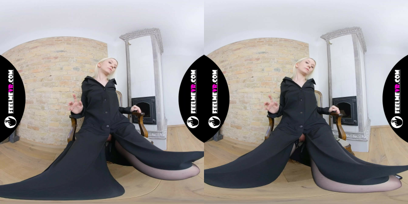 Ingrid Skinny Blonde Hate Stockings VR 3D - Image 1